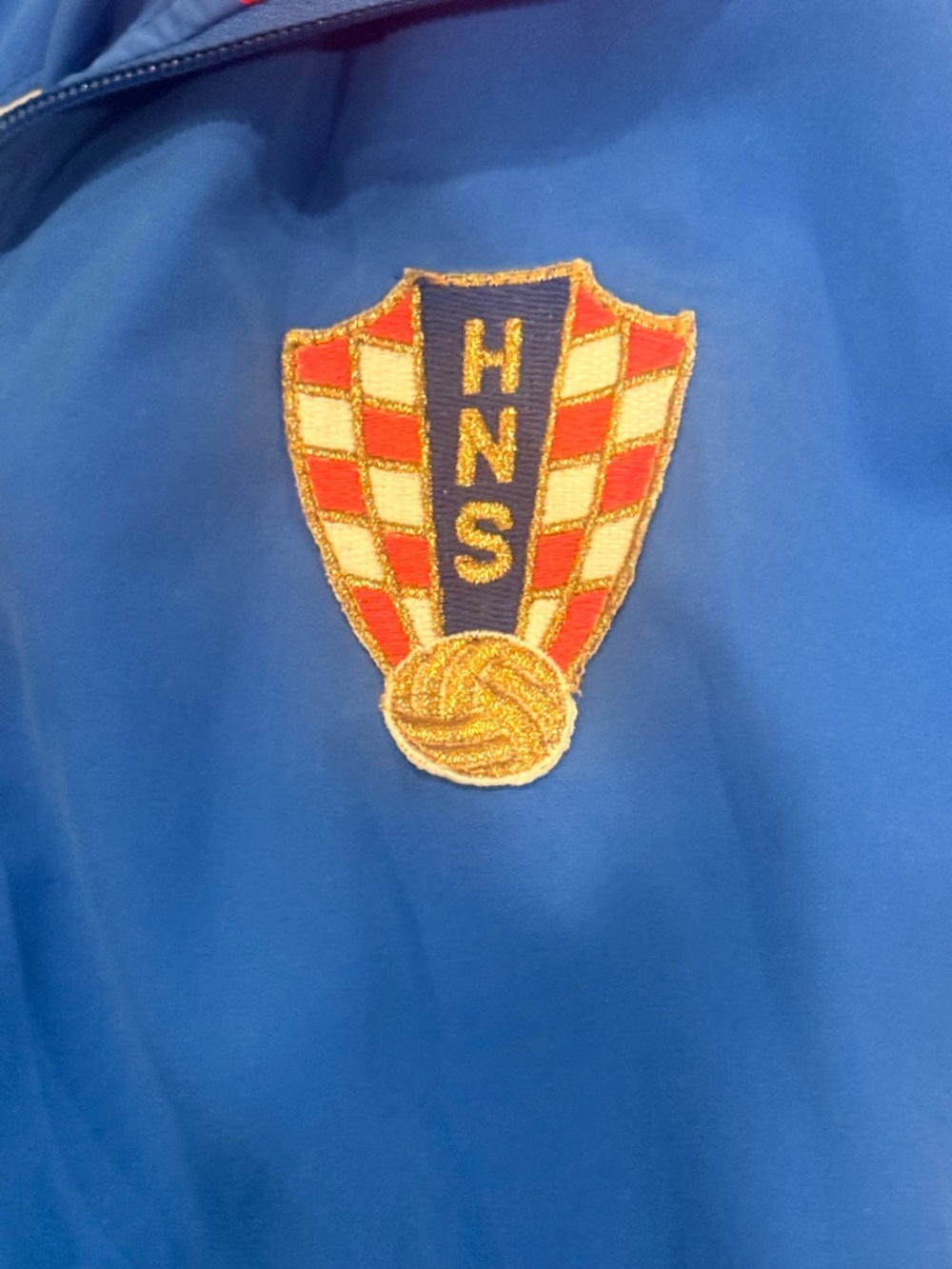 Vintage 90's Lotto Croatia Football Jacket Soccer Mens Full Zip Rare Large - Picture 6 of 14